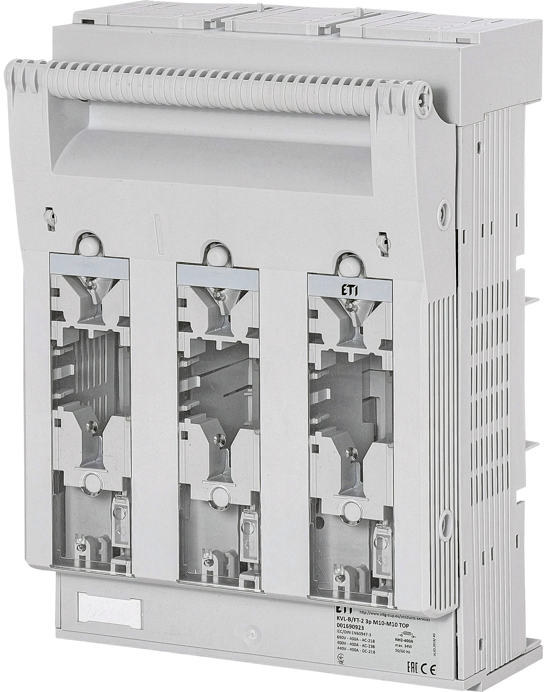 Роз'єднувач запобіжників KVL-B/FT-2 3p M10-M10 TOP 001690923