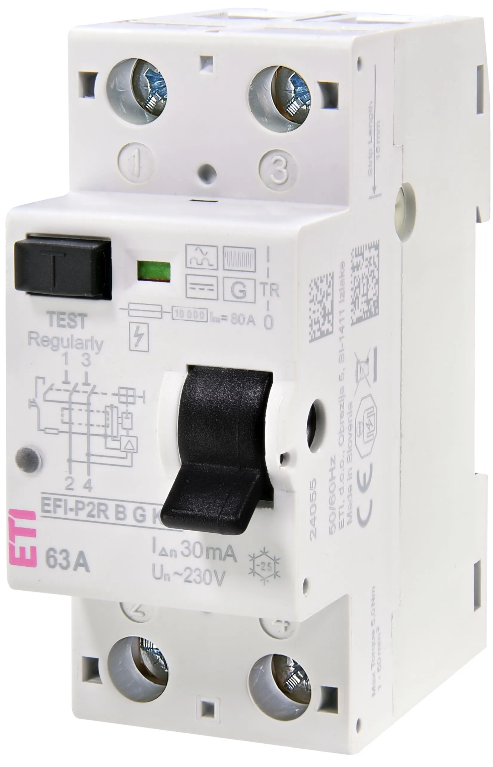 Диф. реле (ПЗВ) EFI-P2R B G/KV 25/0.03 002061001