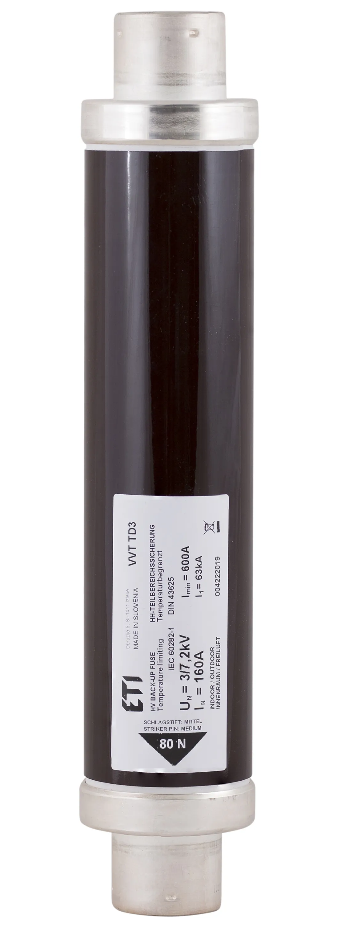Запобіжник VVT-D3 7,2kV/2A 442 004222603