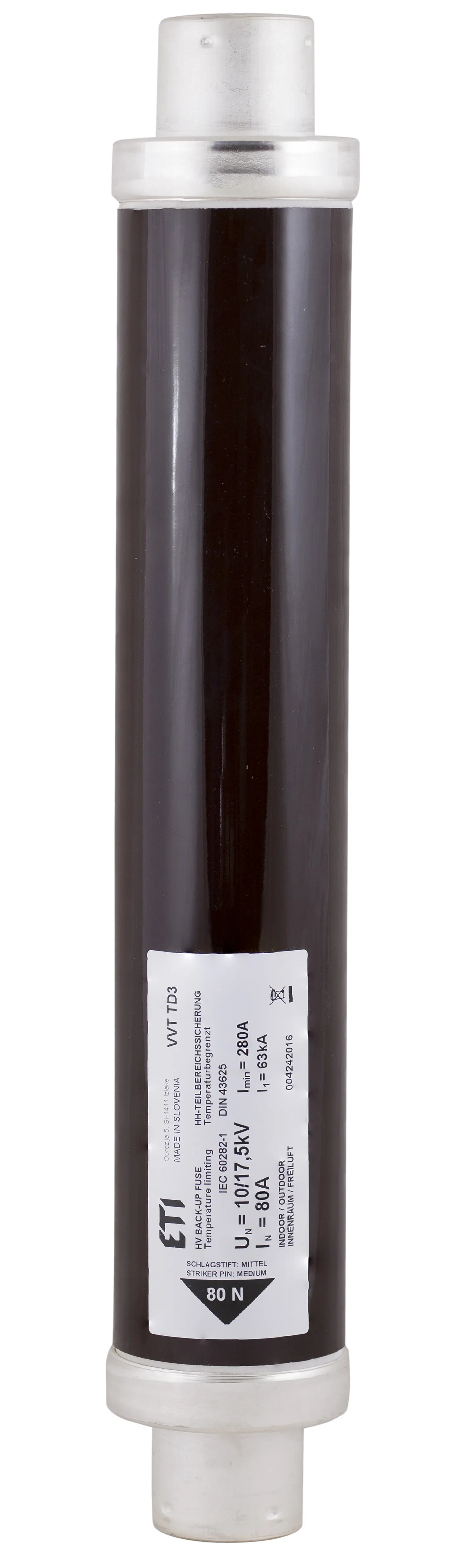 Запобіжник VVC3 17,5kV/2A 004240003