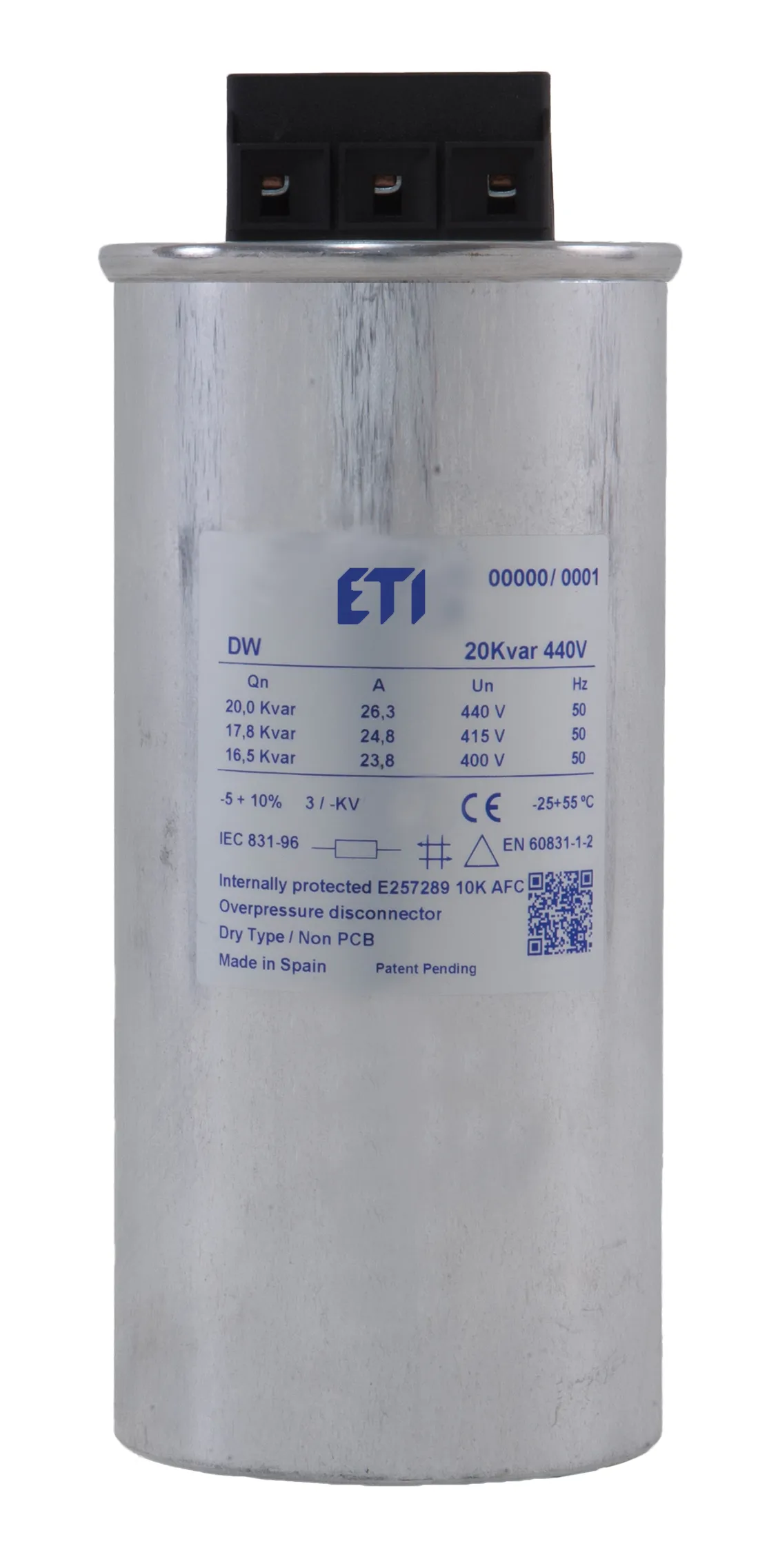 Конденсатор LPC-DW 10 kVAr, 400V, 50HZ 004656851