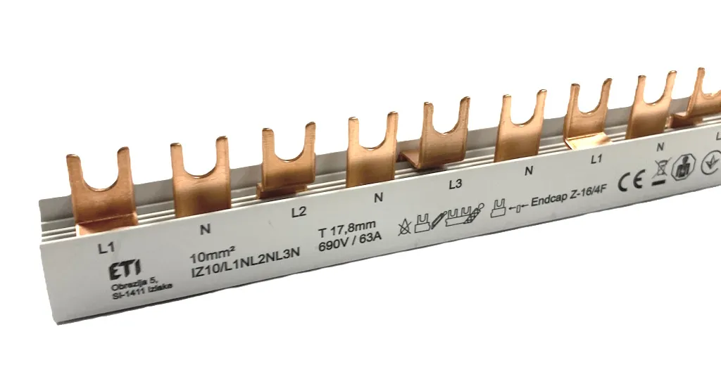 Шина електромонтажна IZ10/L1NL2NL3N/54 002921279
