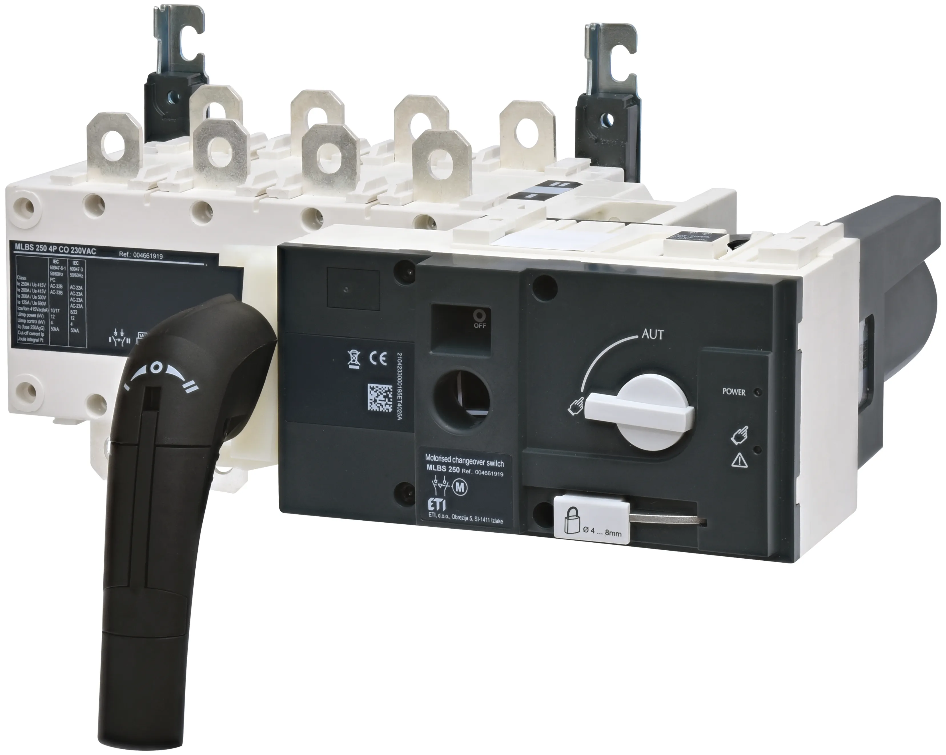 Перемик. навант. з мотор-прив. MLBS 250 4P CO 230VAC 004661919