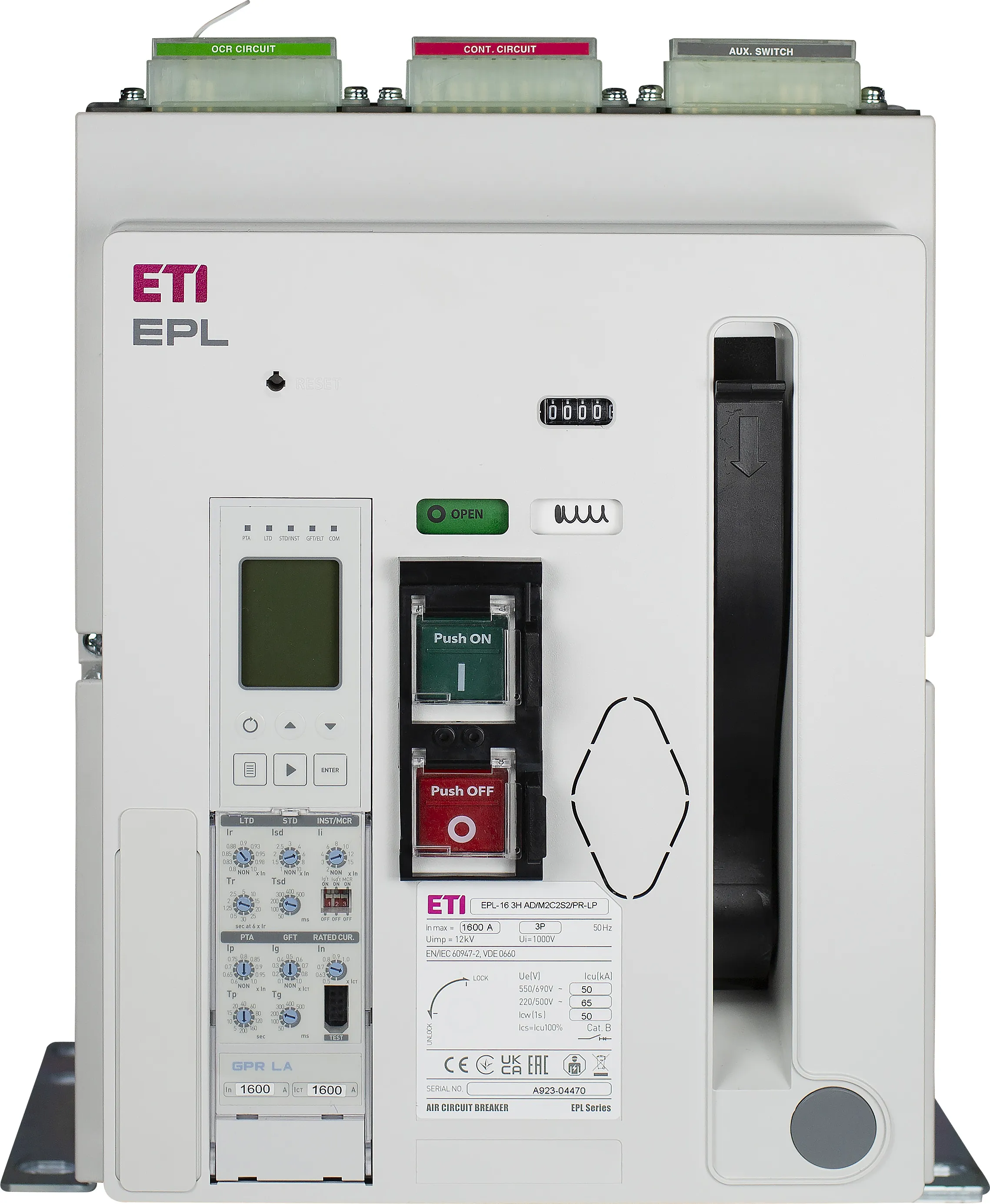 Повітряний вимикач EPL-20 3H BF/M2C2S2/PR-LP 004695721