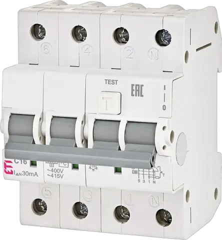 KZS-4M 3p+N A B16/0.03 120V