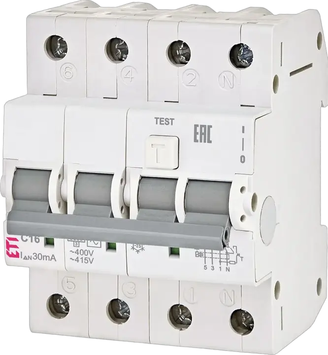 Зображення KZS-4M 3p+N A B20/0.03 120V