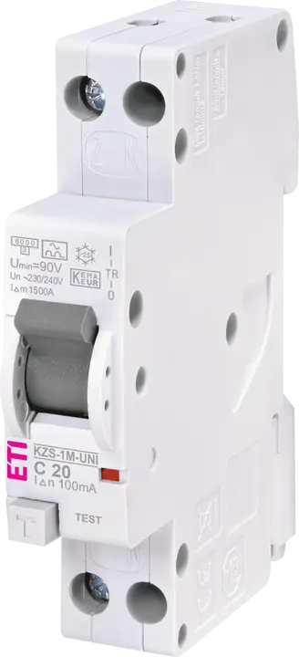 Зображення KZS-1M-UNI 1p+N A C20/0.1