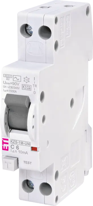 Зображення KZS-1M-UNI 1p+N AC C6/0.01