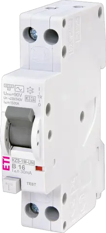 KZS-1M-UNI 1p+N AC B16/0.03
