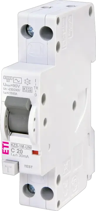 Зображення KZS-1M-UNI 1p+N AC C20/0.03