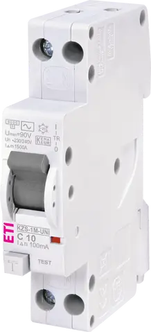 KZS-1M-UNI 1p+N AC C10/0.1