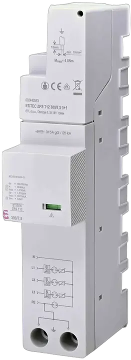 Зображення ETITEC ZPS T12 300/12,5 3+1 RC