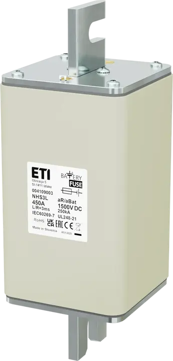 Зображення NHS3L aR/aBat 450A/1500V DC AL