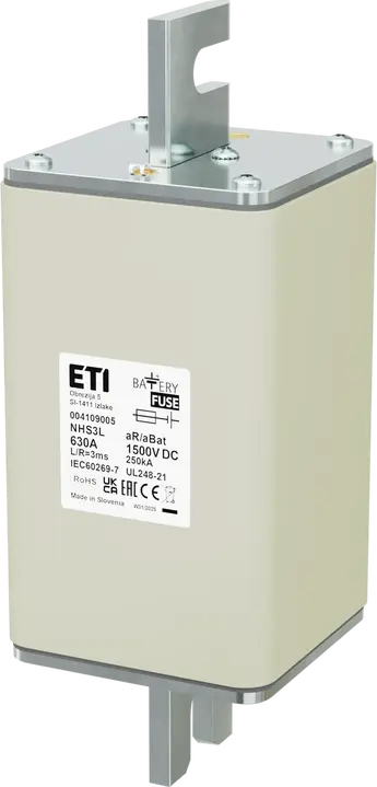 Зображення NHS3L aR/aBat 630A/1500V DC AL