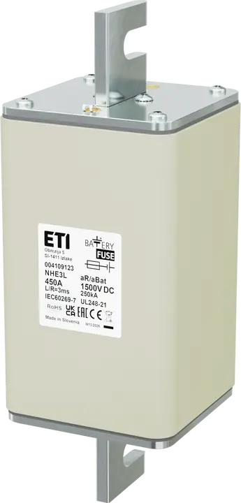 Зображення NHE3L aR/aBat 450A/1500V DC AL