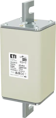NHE3L aR/aBat 630A/1500V DC AL