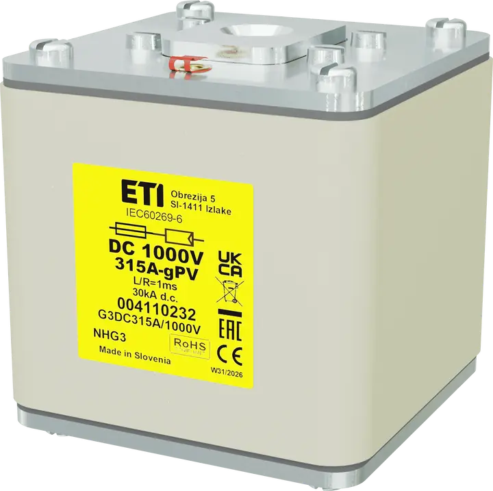 Зображення NHG3 gPV 315A/1000V DC