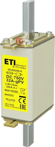 *NH0 gPV 32A/750V DC