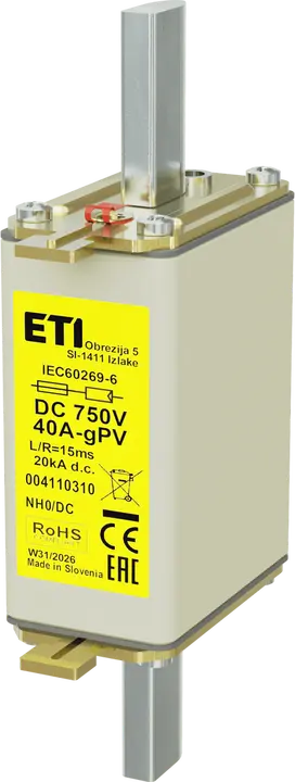 Зображення *NH0 gPV 40A/750V DC