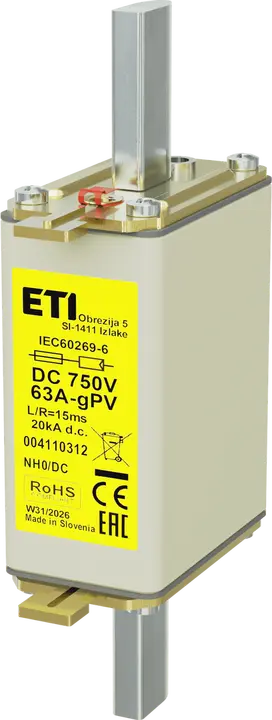 Зображення *NH0 gPV 63A/750V DC