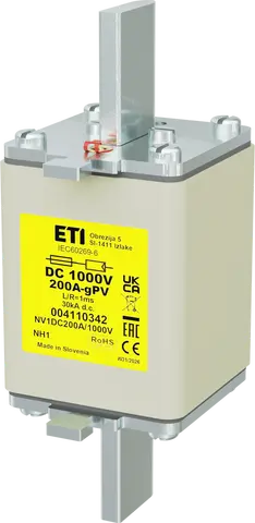 Зображення NH1 gPV 200A/1000V DC
