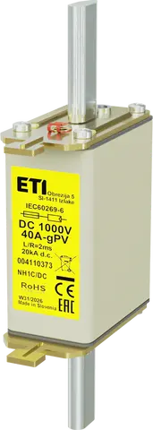 NH1C gPV 40A/1000V DC