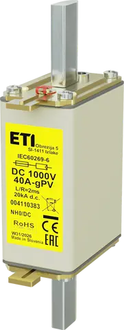 NH0 gPV 40A/1000V DC