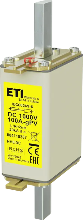 Зображення NH0 gPV 100A/1000V DC