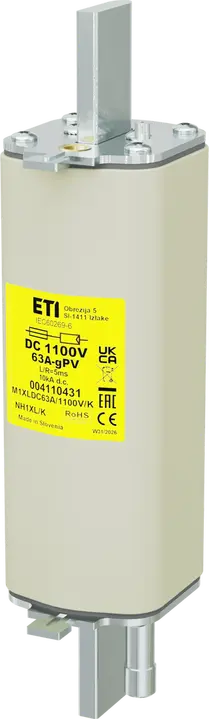 Зображення NH1XL/K gPV 63A/1100V DC