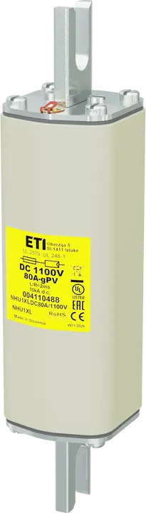 Зображення NHU1XL gPV 80A/1100V DC UL