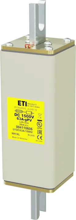 Зображення NHU1XL gPV 63A/1500V DC UL