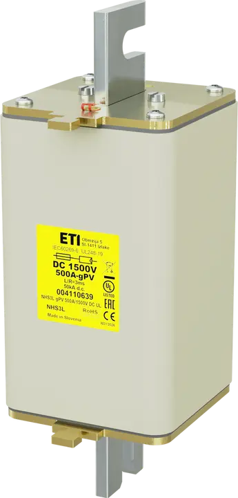 Зображення NHS3L gPV 500A/1500V DC UL
