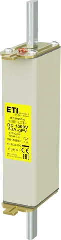 NH01XL gPV 63A/1500V DC