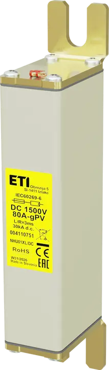 Зображення NHU01XL gPV 80A/1500V DC