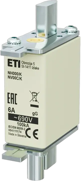 Зображення NH000/K gG 6A/690V