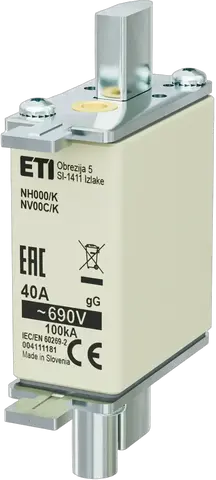 Зображення NH000/K gG 40A/690V