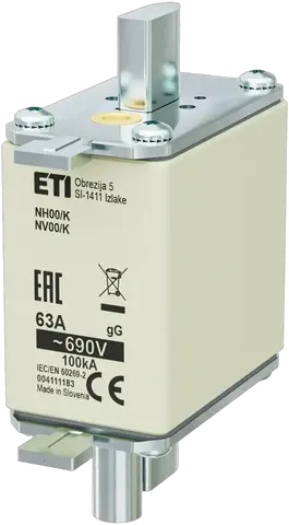 Зображення NH00/K gG 63A/690V