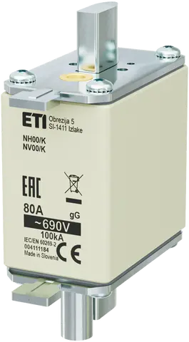 Зображення NH00/K gG 80A/690V