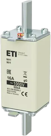 Зображення NH1/85 gG 16A/1000V