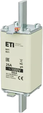 Зображення NH1/85 gG 25A/1000V