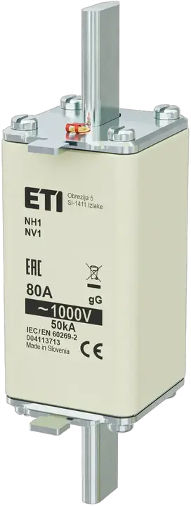 Зображення NH1/85 gG 80A/1000V