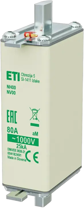Зображення NH00/85 aM 80A/1000V