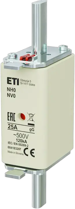 Зображення NH0 gG 25A/500V