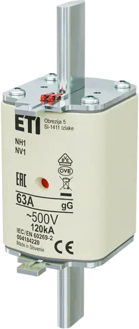 NH1 gG 63A/500V