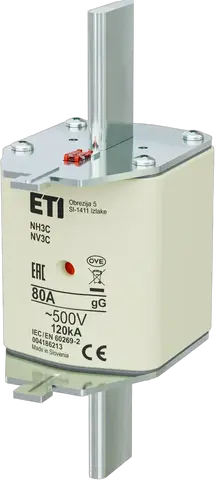 NH3C gG 80A/500V