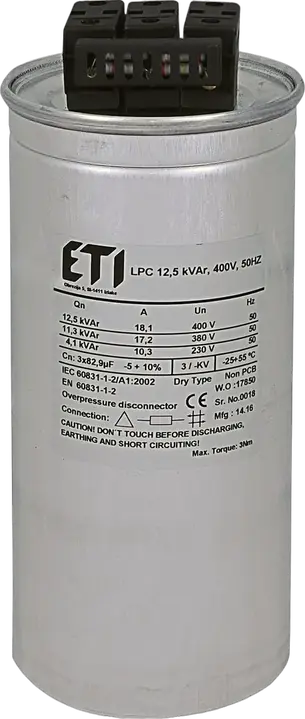 Зображення LPC 12.5 kVAr, 400V, 50Hz