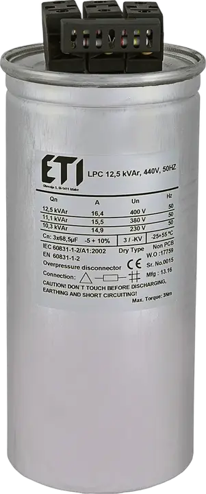 Зображення LPC 12,5 kVAr, 440V, 50Hz