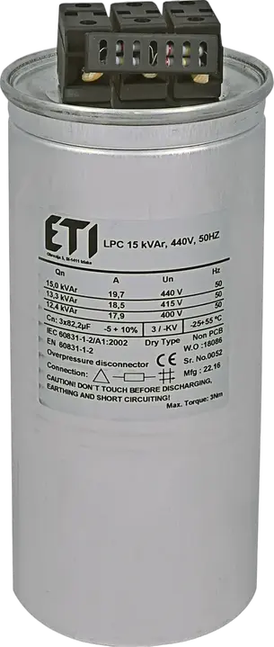 Зображення LPC 15 kVAr, 440V, 50Hz