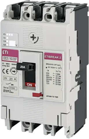 EB2S 160/3SF 20A 3p