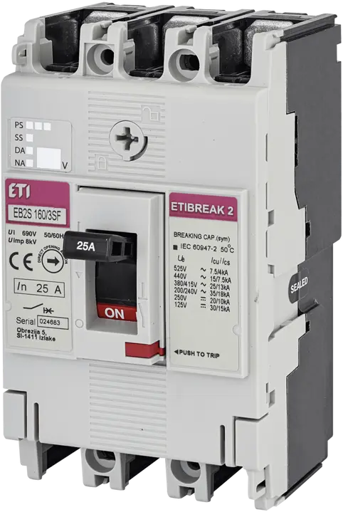 Зображення EB2S 160/3SF 25A 3p